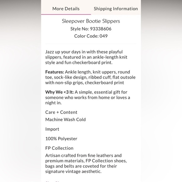 NWT Free People Sleepover Bootie Slippers, checker blue and yellow, size 8 - Picture 3 of 14